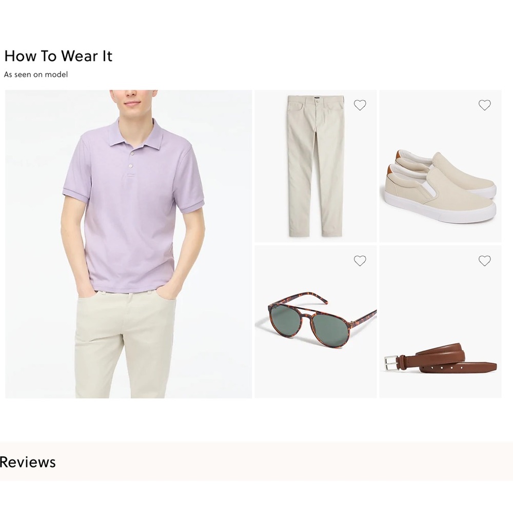 EUC J crew Soft-touch polo shirt lilac purple Sz M customer return - Picture 3 of 7